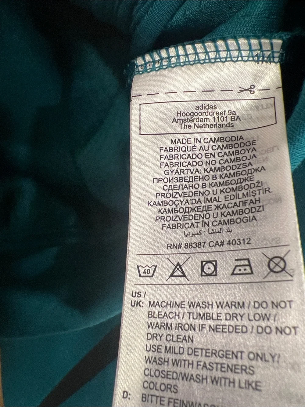 adidas Men's Teal Full-Zip Performance Hoodie Jacket and pants Large NWT